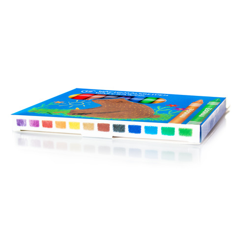 Pastelli a cera permanenti Donau - astuccio appendibile da 12 colori assortiti - 5210300-99
